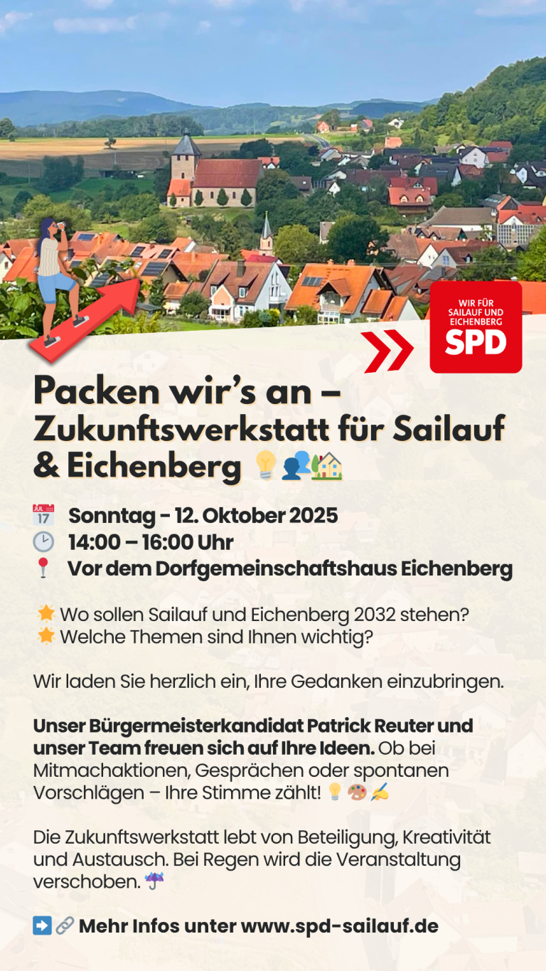 Zukunftswerkstatt am 12.10.2025 in Eichenberg