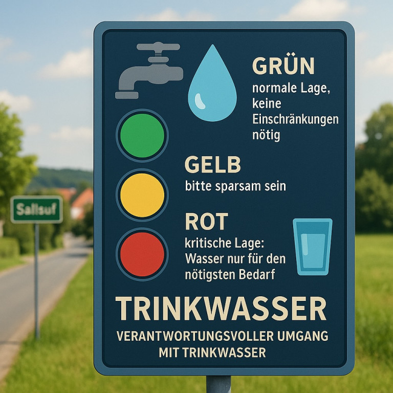 Wasserampel für Sailauf - Symbolbild